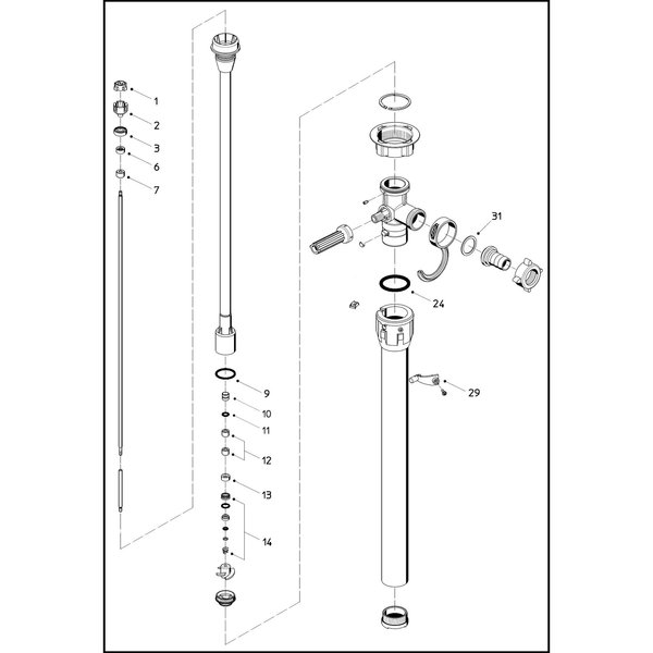 Flux Rebuild Kit for F425PP 39" Pump 24-ZORO0281